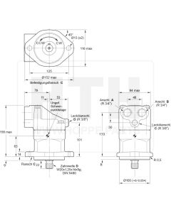 Axialkolbenmotor Parker F11-006-MB-CV-D