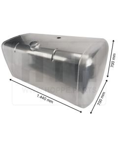 Dieseltank 650 l Alu 1440 x 700 x 700