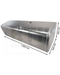 Dieseltank 580 l Alu 1820 x 560 x 640
