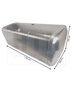 Dieseltank 760 l Alu 1750 x 700 x 700