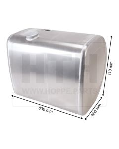 Dieseltank 330 l Alu 830 x 710 x 690