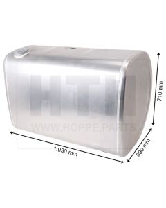 Dieseltank 400 l Alu 1030 x 710 x 690