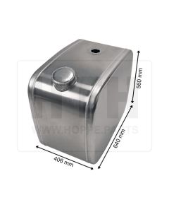 Dieseltank 120 l Alu 406 x 560 x 640