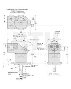 Axialkolbenmotor Parker F11-012-QB-CV-K