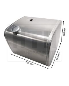 Dieseltank 230 l Alu 720 x 560 x 640