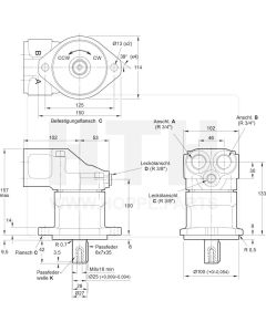 Axialkolbenmotor Parker F11-014-QB-CV-K