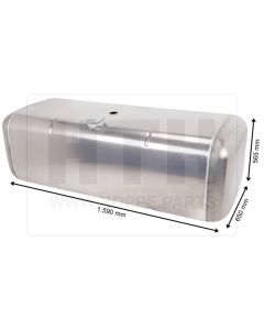 Dieseltank 480 l Alu 1590 x 565 x 650