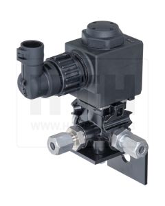 Magnetventil mit Stutzen Halter Stecker
