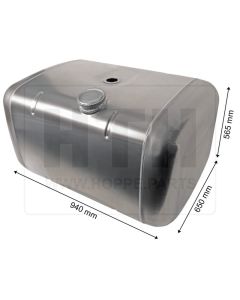 Dieseltank 290 l Alu 940 x 565 x 650