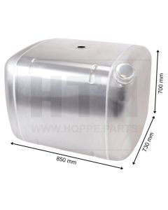 Dieseltank 360 l Alu 850 x 700 x 730