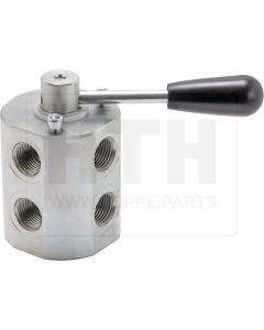 Tandem-Umschalthahn 6x 1/2"