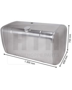 Dieseltank 510 l Alu 1300 x 700 x 650