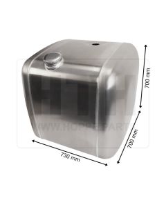Dieseltank 300 l Alu 730 x 700 x 700