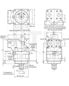 Axialkolbenmotor Parker F12-125-MF-IV-D