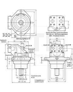 Axialkolbenmotor Parker F12-030-MF-CV-K