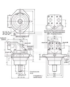 Axialkolbenmotor Parker F12-030-MF-CV-K