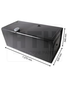 Dieseltank 400 l Stahl 1270 x 540 x 620