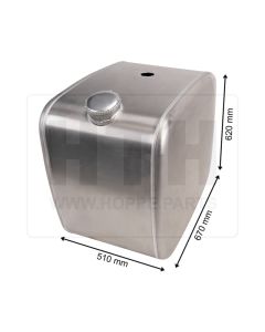 Dieseltank 190 l Alu 500 x 620 x 670