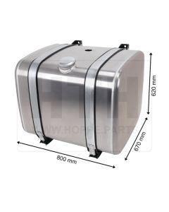 Dieseltank 300 l Alu 800 x 620 x 670