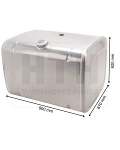 Dieseltank 350 l Alu 900 x 620 x 670