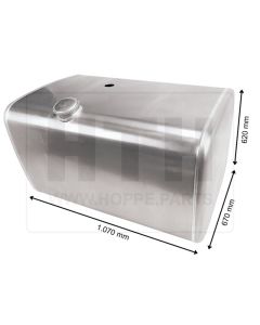 Dieseltank 400 l Alu 1070 x 620 x 670