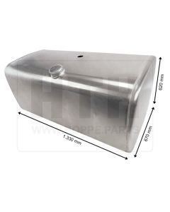 Dieseltank 500 l Alu 1330 x 620 x 670