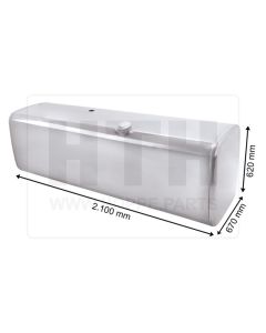 Dieseltank 800 l Alu 2100 x 620 x 670