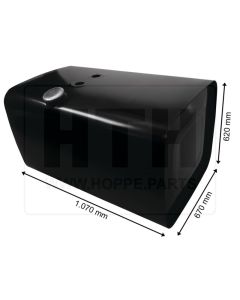 Dieseltank 400 l Stahl 1070 x 620 x 670