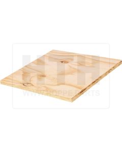 Holzeinlageboden 490 mm x 450 mm für Staukasten 500 mm lang und 500 mm breit