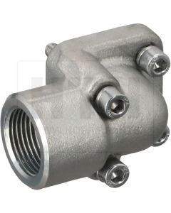 Anschlussflansch 90°, 3/4" IG LK40
