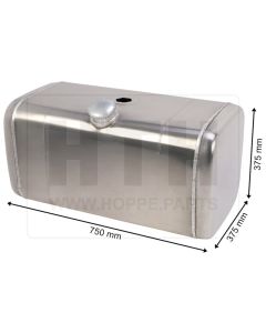 Dieseltank 100 l Alu 750 x 375 x 375