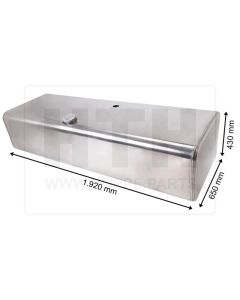 Dieseltank 500 l Alu 1920 x 430 x 650