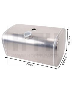 Dieseltank 150 l Alu 850 x 400 x 500
