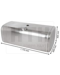 Dieseltank 200 l Alu 1110 x 400 x 500