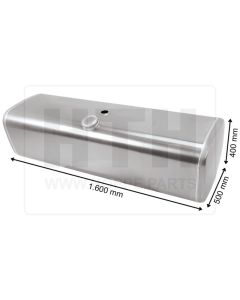 Dieseltank 300 l Alu 1600 x 400 x 500