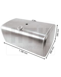 Dieseltank 400 l Alu 1170 x 590 x 680