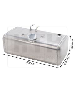 Dieseltank 80 l Alu 800 x 285 x 385