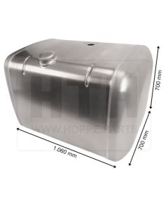 Dieseltank 450 l Alu 1060 x 700 x 700
