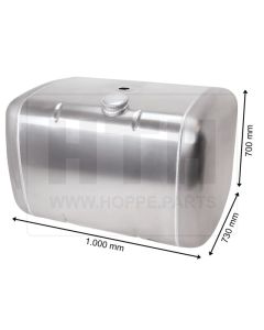 Dieseltank 430 l Alu 1000 x 700 x 730