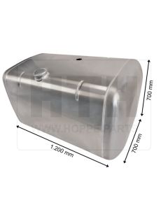 Dieseltank 500 l Alu 1200 x 700 x 700
