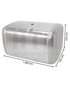 Dieseltank 480 l Alu 1080 x 700 x 730