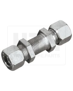 Schottstutzen 12L mit ÜM, mit S-Ring