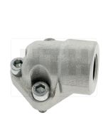 Anschlussflansch 90°, 1 1/4" IG LK62