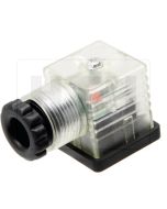 Stecker H 3-polig mit LED 12V-24V DC