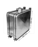 Hydrauliktank 105 l AL 280x650x660 RF