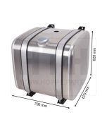 Dieseltank 250 l Alu 700 x 620 x 670