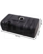 Dieseltank 78 l KST 740 x 290 x 420