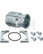Saugstutzen Klammersystem 60 mm gerade