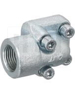 Anschlussflansch 90°, 1/2" IG LK35