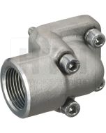 Anschlussflansch 90°, 3/4" IG LK40